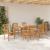 Set de masă pentru grădină 7 pcs Maro Lemn solid de tec GartenMobel Dekor