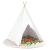 Cort Teepee Alb 120 x 120 x 150 cm Țesătură și Plastic GartenMobel Dekor