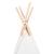 Cort Teepee Alb 120 x 120 x 150 cm Țesătură și Plastic GartenMobel Dekor