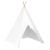 Cort Teepee Alb 120 x 120 x 150 cm Țesătură și Plastic GartenMobel Dekor