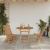 Set de masă pentru grădină 3 pcs Maro Lemn Solid de Acacia GartenMobel Dekor