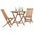Set de masă pentru grădină 3 pcs Maro Lemn Solid de Acacia GartenMobel Dekor