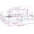 Set de canapele de exterior Alb 230,5 x 83 x 73 cm Poliester GartenMobel Dekor