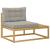 Set de canapele de exterior Alb 230,5 x 83 x 73 cm Poliester GartenMobel Dekor