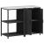 Set de depozitare pentru bucătărie cu raft cu ușă 2 pcs Negru GartenMobel Dekor