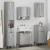Set de mobilier pentru baie Gri Sonoma Lemn de inginerie, Metal GartenMobel Dekor
