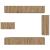 Set comodă TV Pe perete 8 pcs Stejar Artizanal Lemn compozit GartenMobel Dekor
