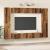 Set comodă TV Pe perete 10 pcs Lemn Vechi Lemn compozit GartenMobel Dekor