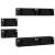 Set comodă TV Pe perete 6 pcs Stejar Negru Lemn compozit GartenMobel Dekor