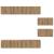 Set comodă TV Pe perete 6 pcs Stejar Artizanal Lemn compozit GartenMobel Dekor