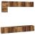 Set comodă TV Pe perete 5 pcs Lemn Vechi Lemn compozit GartenMobel Dekor