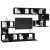 Set comodă TV Pe perete 8 pcs Stejar Negru Lemn compozit GartenMobel Dekor