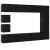 Set comodă TV Pe perete 10 pcs Stejar Negru Lemn compozit GartenMobel Dekor