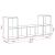 Set comodă TV Pe perete 3 pcs Maro Lemn compozit GartenMobel Dekor