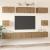 Set comodă TV Pe perete 8 pcs Stejar Artizanal Lemn compozit GartenMobel Dekor