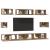 Set comodă TV Pe perete 8 pcs Stejar Artizanal Lemn compozit GartenMobel Dekor
