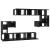 Set comodă TV Pe perete 10 pcs Stejar Negru Lemn compozit GartenMobel Dekor
