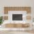 Set comodă TV Pe perete 8 pcs Stejar Artizanal Lemn compozit GartenMobel Dekor