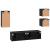 Set comodă TV Pe perete 5 pcs Stejar Negru Lemn compozit GartenMobel Dekor