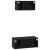 Set comodă TV Pe perete 2 pcs Stejar Negru Lemn compozit GartenMobel Dekor