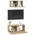 Set comodă TV Pe perete 2 pcs Stejar Artizanal Lemn compozit GartenMobel Dekor