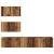 Set comodă TV Pe perete 4 pcs Lemn vechi Lemn prelucrat GartenMobel Dekor