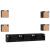 Set comodă TV Pe perete 7 pcs Stejar Negru Lemn compozit GartenMobel Dekor