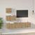 Set comodă TV Pe perete 4 pcs Stejar Artizanal Lemn compozit GartenMobel Dekor