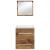 Set de mobilier pentru baie 2 pcs Lemn Vechi Lemn compozit GartenMobel Dekor