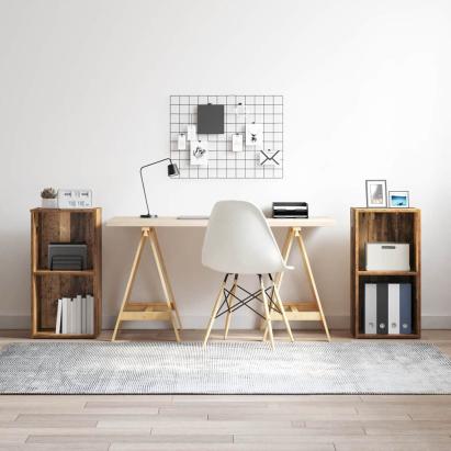 Set comodă TV 2 pcs Lemn Vechi 72 x 35 x 36,5 cm Lemn compozit GartenMobel Dekor