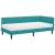 Cadru de pat colțar cu saltea 2 pcs Turcoaz Catifea GartenMobel Dekor