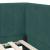 Cadru de pat colțar cu saltea cu headboard 2 pcs Verde Catifea GartenMobel Dekor