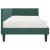 Cadru de pat colțar cu saltea cu headboard 2 pcs Verde Catifea GartenMobel Dekor