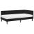 Cadru de pat colțar cu saltea cu headboard 2 pcs Negru Catifea GartenMobel Dekor