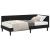 Cadru de pat colțar cu saltea cu headboard 2 pcs Negru Catifea GartenMobel Dekor
