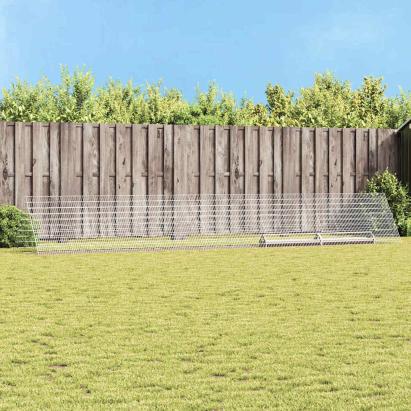 Cușcă pentru pui Argintiu 650 x 100 x 85 cm Oțel Galvanizat GartenMobel Dekor