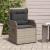 Bancă de grădină 2 pcs Gri poliratan GartenMobel Dekor