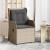 Bancă de grădină 2 pcs Gri deschis poliratan GartenMobel Dekor