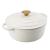Oală din fontă emailată cu capac, 20 cm, 2 l, albă, Perfect Home