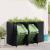 Depozitare pentru 3 pubele Wheelie Negru 204 x 77,5 x 121,5 cm GartenMobel Dekor