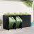 Depozitare pentru 4 pubele Wheelie Negru 272 x 77,5 x 121,5 cm GartenMobel Dekor