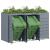Depozitare pentru 3 pubele Wheelie Gri deschis GartenMobel Dekor