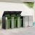 Depozitare pentru 3 pubele Wheelie 340 x 77.5 x 115.5 cm Oțel GartenMobel Dekor