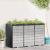 Depozitare pentru 3 pubele Wheelie 340 x 77.5 x 115.5 cm Oțel GartenMobel Dekor