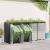 Depozitare pentru 3 pubele Wheelie 340 x 77.5 x 115.5 cm Oțel GartenMobel Dekor