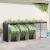 Depozitare pentru 3 pubele Wheelie 340 x 77.5 x 115.5 cm Oțel GartenMobel Dekor