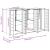 Depozitare pentru 3 pubele Wheelie 340 x 77.5 x 115.5 cm GartenMobel Dekor
