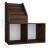 Raft reviste copii, stejar afumat, 71x30x78,5cm, lemn prelucrat GartenMobel Dekor