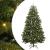 Brad de Crăciun artificial cu 300 LED Verde 300 cm PVC și Metal GartenMobel Dekor