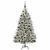Brad de Crăciun artificial Verde și alb 180 cm PVC și Metal GartenMobel Dekor